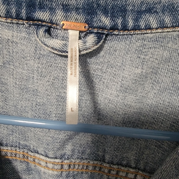 Free people oLight Blue Denim Jacket - Picture 4 of 5